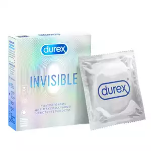 Durex Invisible Презервативы ультратонкие 3 шт