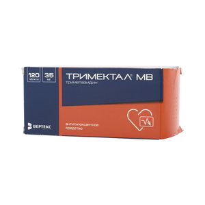 Тримектал МВ Таблетки с модифицированным высвобождением покрытые пленочной оболочкой 35 мг 120 шт