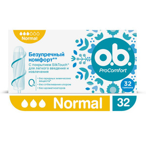 цена O.b. Procomfort Normal Тампоны 32 шт