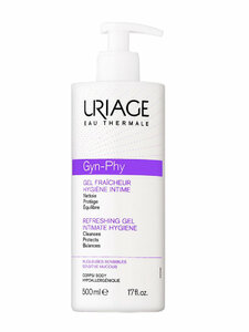 Uriage Gyn-Phy Освежающий Гель для интимной гигиены-помпа 500 мл uriage гель для интимной гигиены gyn phy 500 мл