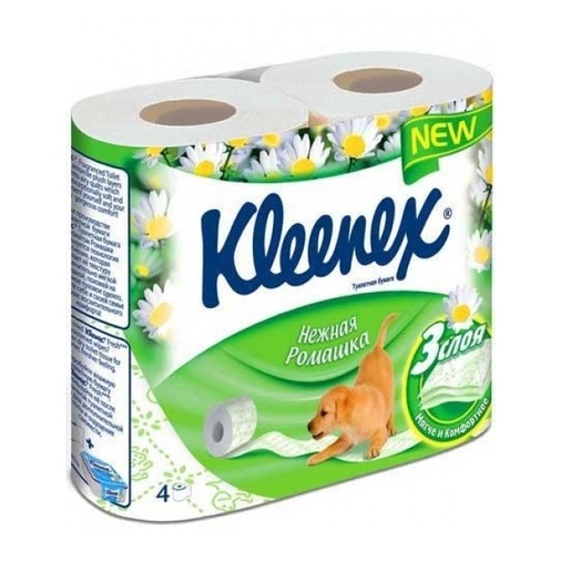 Kleenex Бумага туалетная ароматизированная ромашка 4 шт