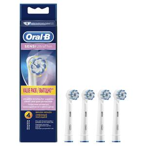 цена Oral-B Насадка для электрической зубной щетки sensi ultrathin EB60 4шт