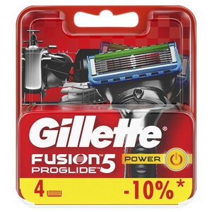 Gillette Fusion ProGlide Power Кассеты сменные 4 шт цена и фото