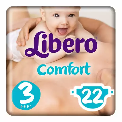 Libero Baby Comfort Midi подгузники 4-9 кг 22 шт