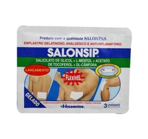 Salonsip Пластырь обезболивающий 14 х 10 см 3 шт aspercreme обезболивающий пластырь с 4% лидокаином максимальная сила без отдушек 5 пластырей 10 см x 14 см каждый