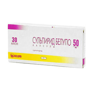Сульпирид Белупо Капсулы 50 мг 30 шт 33998