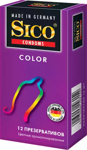 Sico Color Презервативы цветные 12 шт