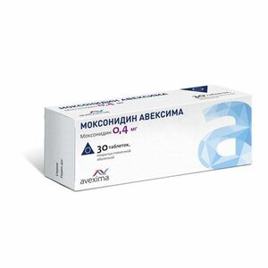 Моксонидин Авексима Таблетки 0,4 мг 30 шт мемантин авексима таблетки 10 мг 30 шт