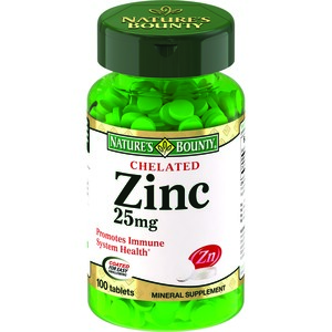 Nature's Bounty Хелат цинка 25 мг Таблетки 100 шт биологически активная добавка в таблетках хелат цинка nature’s bounty chelated zinc 25 mg 100 шт