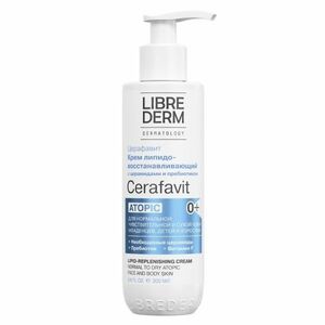Librederm Cerafavit крем липидовосстанавливающий с церамидами и пребиотиком 0+ 200 мл