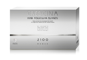 Crescina HFI 2100 Комплекс для женщин против выпадения волос и для роста волос 10 шт + 10 шт
