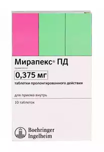 Мирапекс ПД Таблетки 10 шт