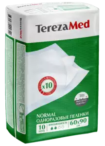 TerezaMed Normal Пеленки одноразовые впитывающие 60 х 90 см 10 шт