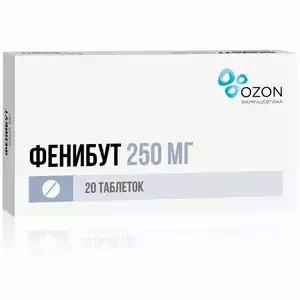 Фенибут-Озон Таблетки 250 мг 20 шт