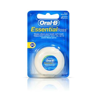 Oral-B Нить зубная вощенная мятная 50 м зубная нить oral b essential мятная 50 м