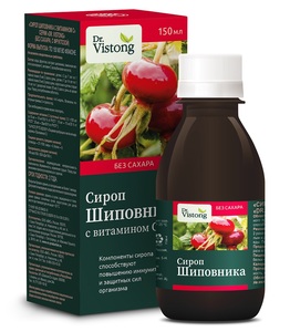 Dr.Vistong Сироп шиповник с витамином С 150 мл сироп dr vistong шиповника с витамином с б сах с фруктозой 150 мл