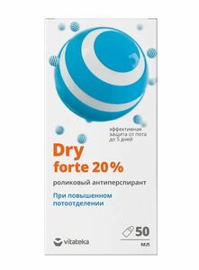 Dry Forte ролик от обильного пота 20 % 50 мл