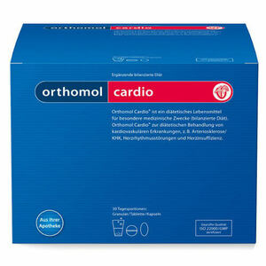 Orthomol Cardio Порошок + таблетки + капсулы 30 шт питьевые бутылочки таблетки orthomol immun 30 шт