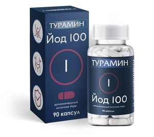 Турамин Йод 100 мкг Капсулы 90 шт