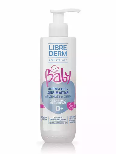 Librederm Baby Крем-Гель для мытья новорожденных младенцев и детей 250 мл