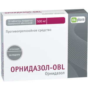 Орнидазол-OBL Таблетки 500 мг 10 шт