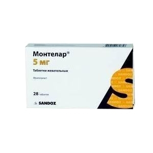 Монтелар Таблетки жевательные 5 мг 28 шт