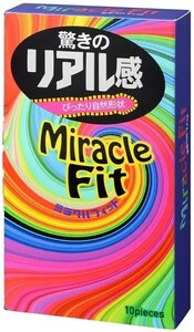 Sagami Miracle Fit Презервативы ультратонкие анатомические цветные 10 шт
