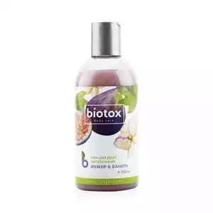 Biotox Гель для душа питательный инжир и ваниль 250мл