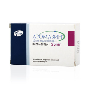 Аромазин Таблетки покрытые оболочкой 25 мг 30 шт аромазин таблетки покрытые оболочкой 25 мг 30 шт