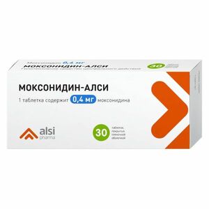 Моксонидин-АЛСИ Таблетки 0,4 мг 30 шт