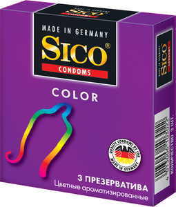 Sico Color Презервативы цветные 3 шт цена и фото