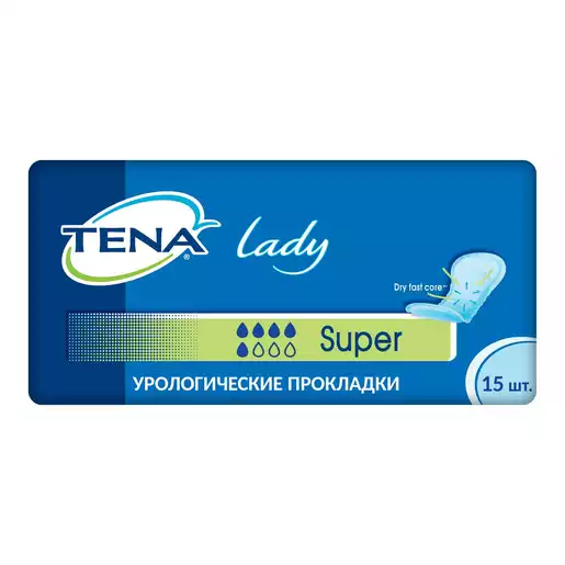 TENA Lady Super Урологические прокладки  15 шт