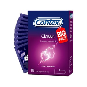 Contex Classic Презервативы 18 шт ароматизатор contex play safe