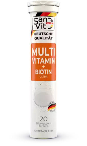 SanUltraVit Мультивитамины и биотин Таблетки шипучие 20 шт