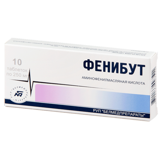 Фенибут-Белмедпрепараты Таблетки 250 мг 10 шт