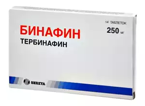 Бинафин Таблетки 250 мг 14 шт