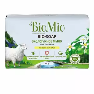 BioMio Bio-Soap туалетное мыло Литсея Бергамот 90 г