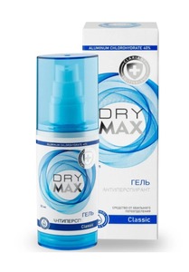 Dry Max средство от обильного потоотделения классик гель 50 мл цена и фото