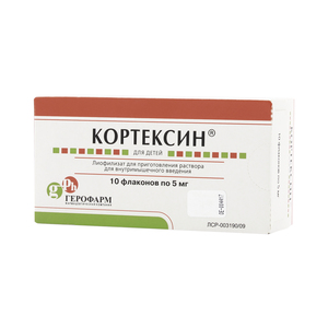 Кортексин Лиофилизат для приготовления раствора для внутримышечного введения 5 мг 10 шт цитохром с лиофилизат для приготовления раствора для внутривенного и внутримышечного введения 10 мг 5 мл 5 шт