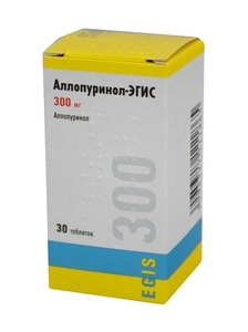 Аллопуринол-Эгис Таблетки 300 мг 30 шт