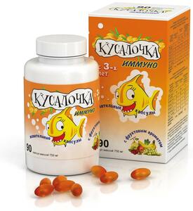 кусалочка капс иммуно витамины для детей жеват 60 Кусалочка Иммуно Капсулы жевательные 90 шт