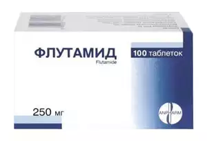 Флутамид таблетки покрытые оболочкой 250мг N100