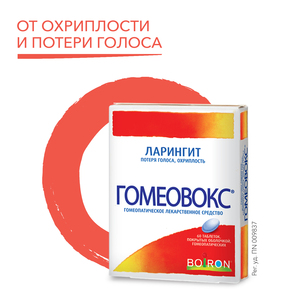Гомеовокс Таблетки гомеопатическое 60 шт