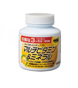 Orihiro мультивитамины и минералы со вкусом манго Таблетки 180 шт витамин b 12 и фолиевая кислота bluebonnet nutrition малина 180 таблеток