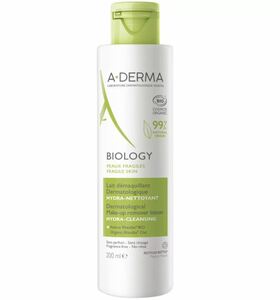 A-Derma Biology Лосьон мягкий очищающий дерматологический для хрупкой кожи 200 мл органический очищающий лосьон для снятия макияжа a derma biology 200 мл