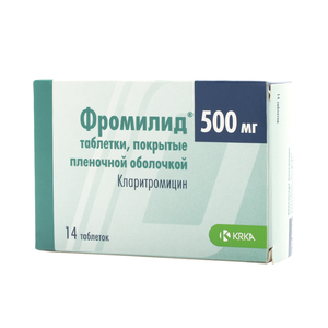 Фромилид Таблетки 500 мг 14 шт фромилид уно таблетки 500 мг 5 шт