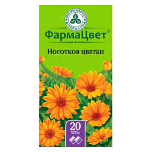Календула цветки Фильтр-пакет 1,5 г 20 шт
