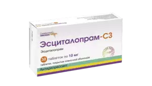 Эсциталопрам-СЗ Таблетки покрытые пленочной оболочкой 10 мг 30 шт