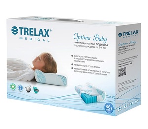 Trelax Подушка ортопедическая под голову для детей с 3-х лет трелакс матрац ортопедический для детей в кроватку мд60 120
