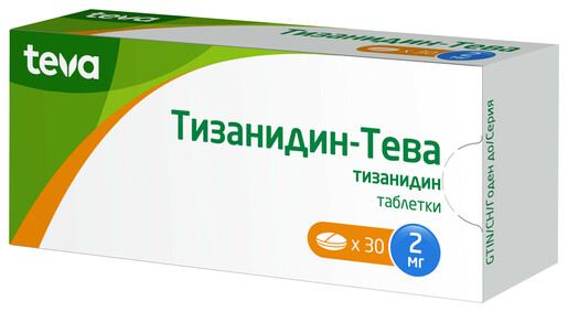Тизанидин-Тева Таблетки 2 мг 30 шт